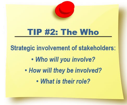 Tip #2 The Who